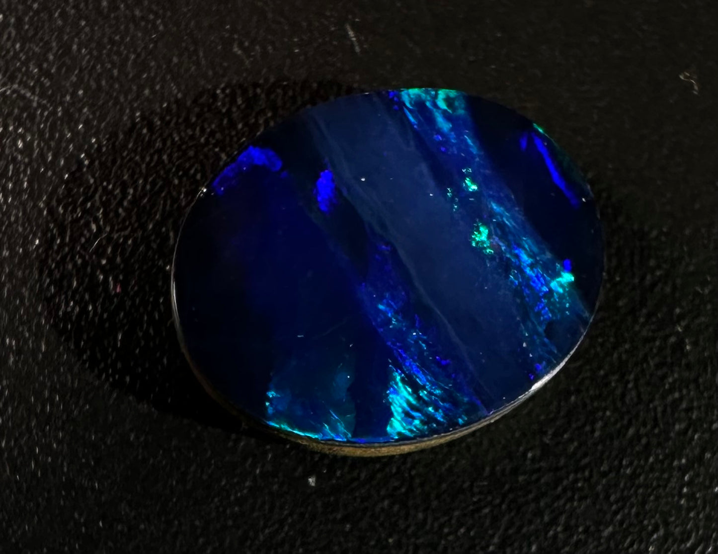 Australian Natural Black Bolder Doublet Oval