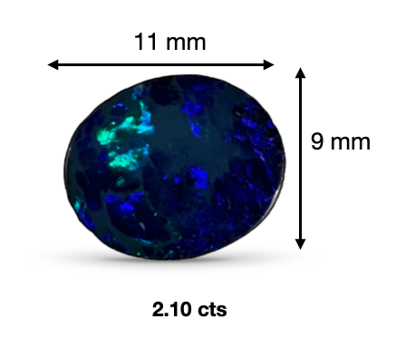 Australian Natural Black Bolder Doublet Oval